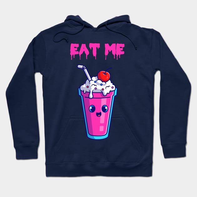 Eat me - Ice Cream Hoodie by Clicky Commons